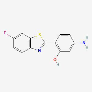 5-Amino-2-(6-fluoro-1,3-benzothiazol-2-yl)phenol