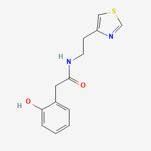 2-(2-Hydroxyphenyl)-N-(2-(thiazol-4-yl)ethyl)acetamide