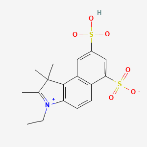 3-Ethyl-1,1,2-trimethyl-8-sulfo-1H-benzo[e]indol-3-ium-6-sulfonate