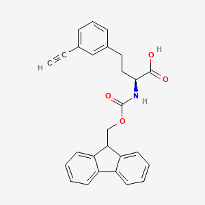 molecular formula C27H23NO4 B15535155 Fmoc-HomoPhe(3-ethynyl)-OH 