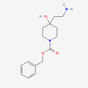 molecular formula C15H22N2O3 B15535169 Benzyl 4-(2-aminoethyl)-4-hydroxypiperidine-1-carboxylate 