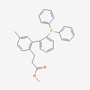 molecular formula C29H27O2P B15535278 Methyl 3-(2'-(diphenylphosphanyl)-5-methyl-[1,1'-biphenyl]-2-yl)propanoate 