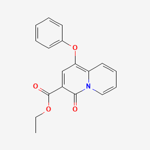 molecular formula C18H15NO4 B15535409 Ethyl 4-oxo-1-phenoxy-4H-quinolizine-3-carboxylate 