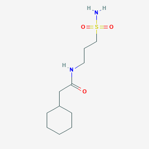 2-cyclohexyl-N-(3-sulfamoylpropyl)acetamide