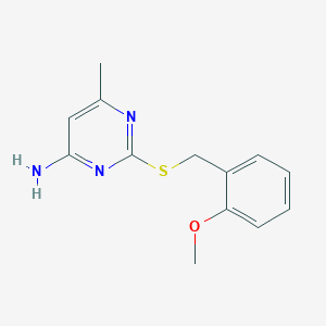 2-((2-Methoxybenzyl)thio)-6-methylpyrimidin-4-amine