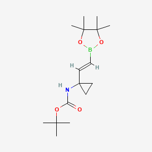 tert-Butyl (1-(2-(4,4,5,5-tetramethyl-1,3,2-dioxaborolan-2-yl)vinyl)cyclopropyl)carbamate