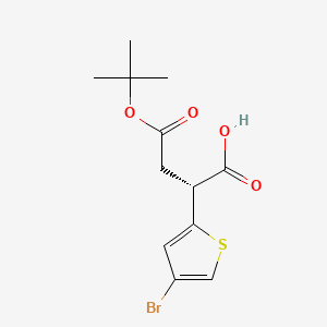 (R)-2-(4-Bromothiophen-2-yl)-4-(tert-butoxy)-4-oxobutanoic acid