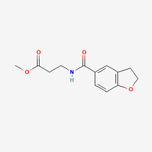 Methyl 3-(2,3-dihydrobenzofuran-5-carboxamido)propanoate