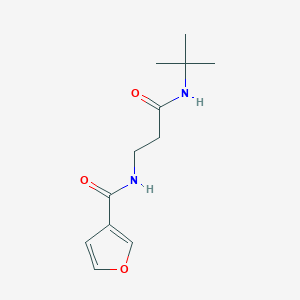 n-(3-(Tert-butylamino)-3-oxopropyl)furan-3-carboxamide