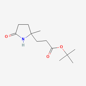 tert-Butyl 3-(2-methyl-5-oxopyrrolidin-2-yl)propanoate