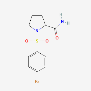 1-((4-Bromophenyl)sulfonyl)pyrrolidine-2-carboxamide