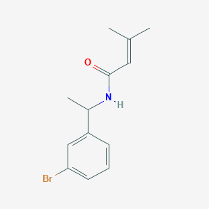 n-(1-(3-Bromophenyl)ethyl)-3-methylbut-2-enamide