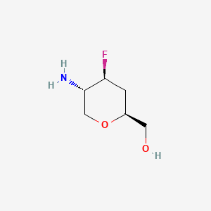 ((2S,4S,5S)-5-Amino-4-fluorotetrahydro-2H-pyran-2-yl)methanol