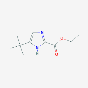 molecular formula C10H16N2O2 B15535597 Ethyl 5-(tert-butyl)-1H-imidazole-2-carboxylate 