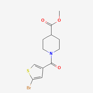 molecular formula C12H14BrNO3S B15535695 Methyl 1-(5-bromothiophene-3-carbonyl)piperidine-4-carboxylate 