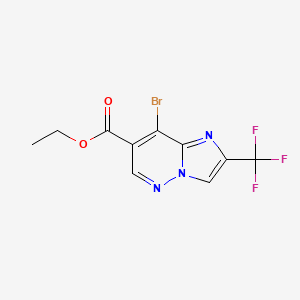 Ethyl 8-bromo-2-(trifluoromethyl)imidazo[1,2-b]pyridazine-7-carboxylate