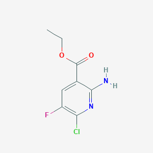 molecular formula C8H8ClFN2O2 B15535826 Ethyl 2-amino-6-chloro-5-fluoronicotinate 