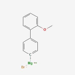 molecular formula C13H11BrMgO B15536096 magnesium;1-methoxy-2-phenylbenzene;bromide 