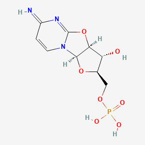 molecular formula C9H12N3O7P B15536104 Cytidine 2, 2'-cyclic-5'-monophosphate 