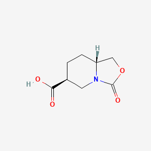 (6S,8aR)-3-Oxohexahydro-3H-oxazolo[3,4-a]pyridine-6-carboxylic acid