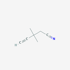 3,3-Dimethylpent-4-ynenitrile