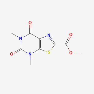 molecular formula C9H9N3O4S B15536184 Methyl 4,6-dimethyl-5,7-dioxo-4,5,6,7-tetrahydrothiazolo[5,4-d]pyrimidine-2-carboxylate 