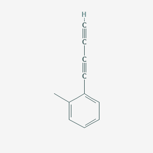 B155364 1-(Buta-1,3-diyn-1-yl)-2-methylbenzene CAS No. 131292-30-3