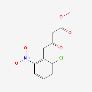 molecular formula C11H10ClNO5 B15536419 Methyl 4-(2-chloro-6-nitrophenyl)-3-oxobutanoate 