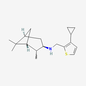 (1R,2R,3R,5S)-N-((3-Cyclopropylthiophen-2-yl)methyl)-2,6,6-trimethylbicyclo[3.1.1]heptan-3-amine