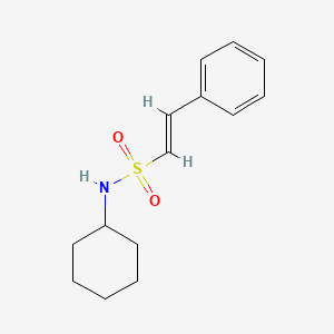 N-cyclohexyl-2-phenylethene-1-sulfonamide