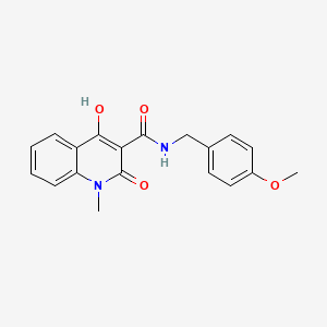 2-hydroxy-N-(4-methoxybenzyl)-1-methyl-4-oxo-1,4-dihydroquinoline-3-carboxamide