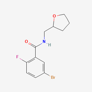 5-Bromo-2-fluoro-N-((tetrahydrofuran-2-yl)methyl)benzamide