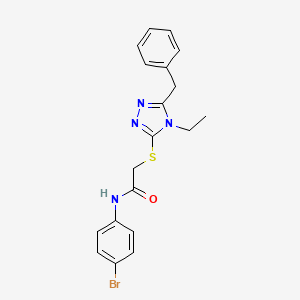 2-[(5-benzyl-4-ethyl-4H-1,2,4-triazol-3-yl)sulfanyl]-N-(4-bromophenyl)acetamide