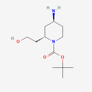 (2S,4S)-tert-Butyl 4-amino-2-(2-hydroxyethyl)piperidine-1-carboxylate