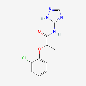 2-(2-chlorophenoxy)-N-(4H-1,2,4-triazol-3-yl)propanamide