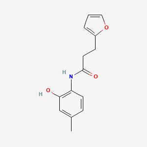 3-(furan-2-yl)-N-(2-hydroxy-4-methylphenyl)propanamide