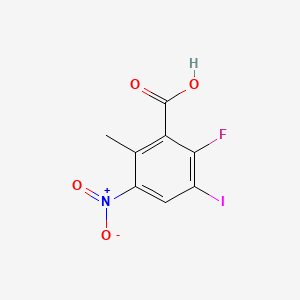 2-Fluoro-3-iodo-6-methyl-5-nitrobenzoic acid