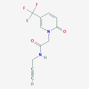 2-(2-Oxo-5-(trifluoromethyl)pyridin-1(2h)-yl)-N-(prop-2-yn-1-yl)acetamide