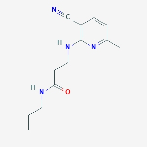 3-((3-Cyano-6-methylpyridin-2-yl)amino)-N-propylpropanamide