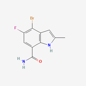 4-Bromo-5-fluoro-2-methyl-1H-indole-7-carboxamide