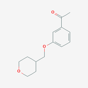 1-(3-((Tetrahydro-2h-pyran-4-yl)methoxy)phenyl)ethan-1-one