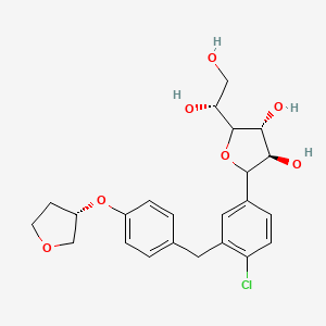 (3R,4R)-2-(4-chloro-3-(4-(((S)-tetrahydrofuran-3-yl)oxy)benzyl)phenyl)-5-((R)-1,2-dihydroxyethyl)tetrahydrofuran-3,4-diol