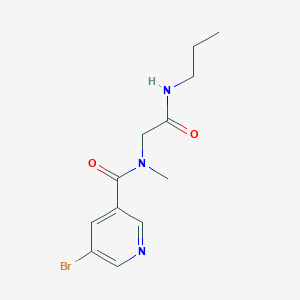 5-Bromo-N-methyl-N-(2-oxo-2-(propylamino)ethyl)nicotinamide