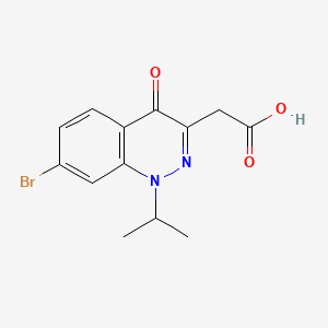 2-(7-Bromo-1-isopropyl-4-oxo-1,4-dihydrocinnolin-3-yl)acetic acid