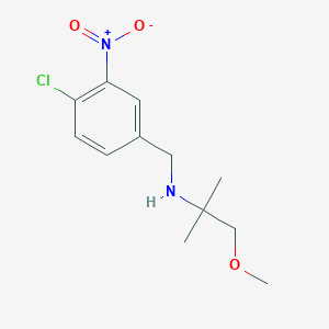 n-(4-Chloro-3-nitrobenzyl)-1-methoxy-2-methylpropan-2-amine