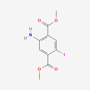 molecular formula C10H10INO4 B15536964 Dimethyl 2-amino-5-iodoterephthalate 