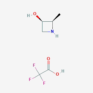 molecular formula C6H10F3NO3 B15536976 cis-2-Methylazetidin-3-ol; trifluoroacetic acid 