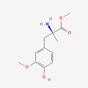 molecular formula C12H17NO4 B15536988 Methyl (S)-2-amino-3-(4-hydroxy-3-methoxyphenyl)-2-methylpropanoate 