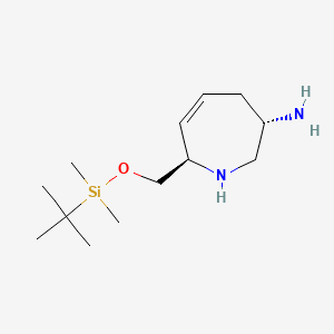 (3S,7R)-7-(((tert-Butyldimethylsilyl)oxy)methyl)-2,3,4,7-tetrahydro-1H-azepin-3-amine