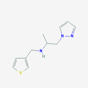 1-(1h-Pyrazol-1-yl)-N-(thiophen-3-ylmethyl)propan-2-amine